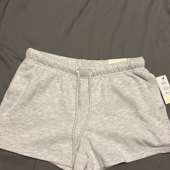 Reflex Light Gray Drawstring Shorts - Picture 1 of 3